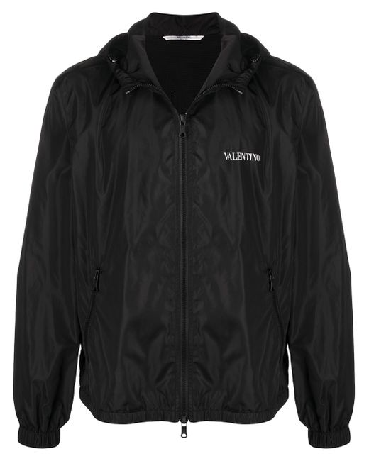 Valentino hooded logo jacket