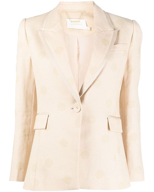 Zimmermann single-breasted fitted blazer