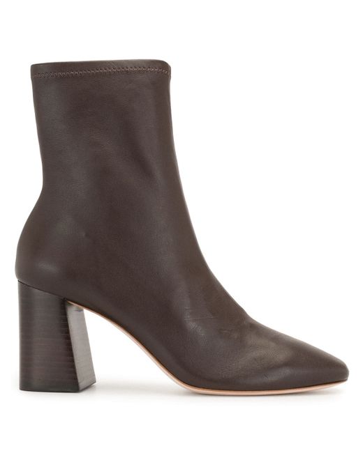 Loeffler Randall Elise mid-heel leather boots