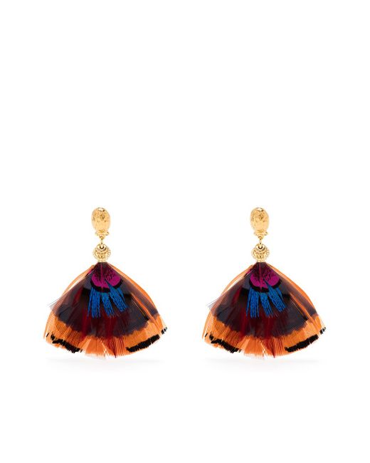 Gas Bijoux Bermudes feather earrings