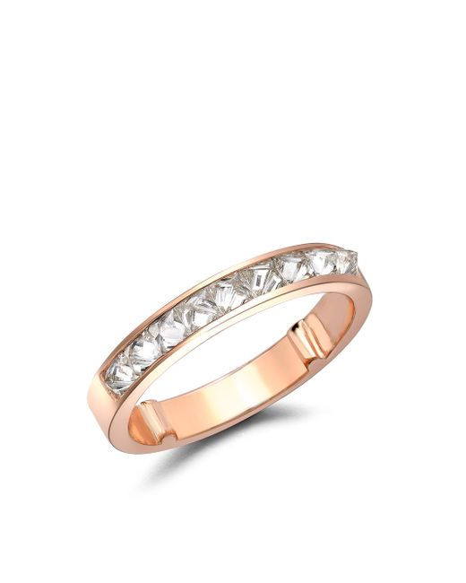 Pragnell 18kt rose gold RockChic half-eternity diamond ring