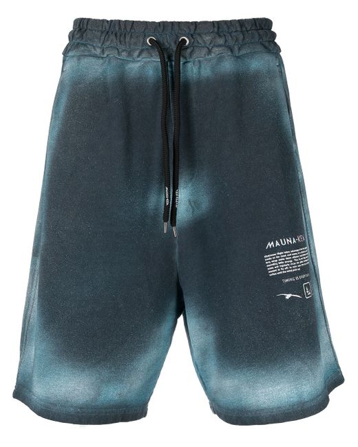 Mauna Kea Timing is Everything knee-length track shorts