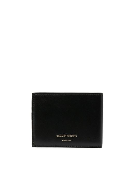 Common Projects logo stamp billfold wallet