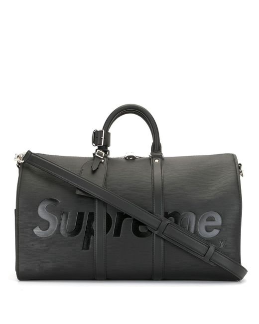 Louis Vuitton Vintage x Supreme 2017 pre-owned Epi Keepall Bandouliere travel bag