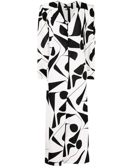 Isabel Marant abstract-print silk dress