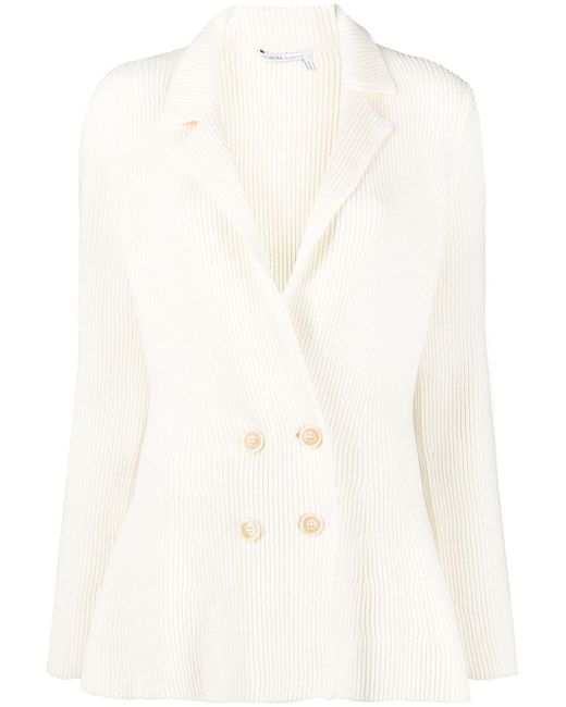 Agnona knitted double-breasted blazer