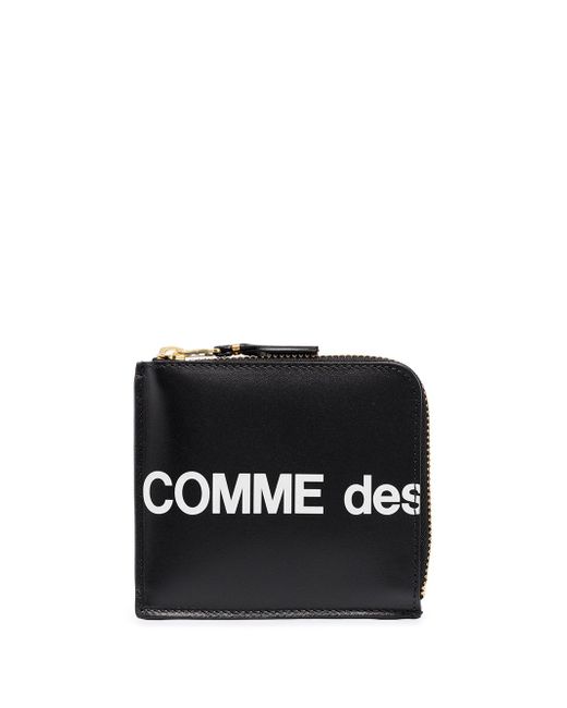 Comme Des Garçons logo zipped wallet