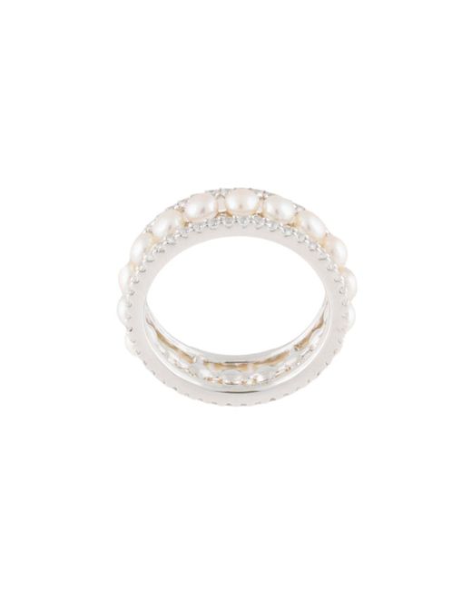 APM Monaco pearl-embellished ring