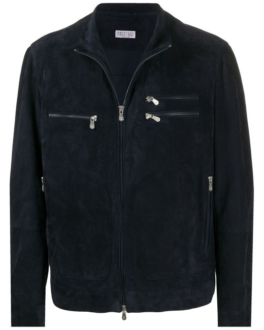 Brunello Cucinelli zip-pocket bomber jacket