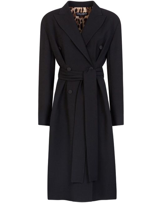 Dolce & Gabbana peak-lapel trench coat