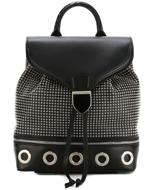 Alexander McQueen eyelet embellished backpack