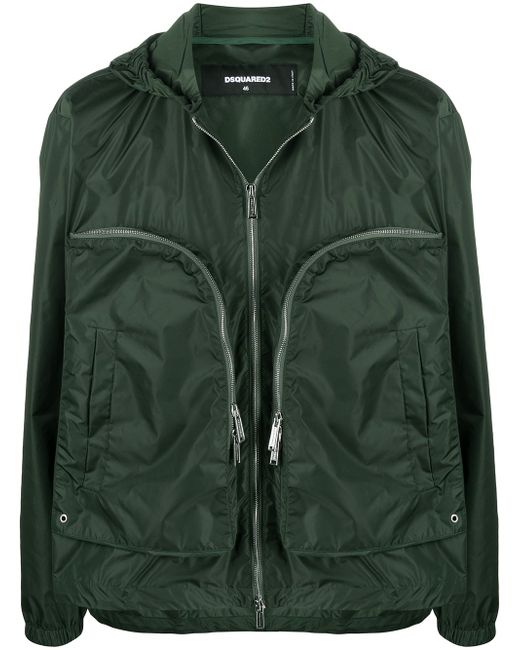 Dsquared2 oversize zip pocket lightweight jacket