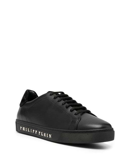 Philipp Plein leather lace-up sneakers