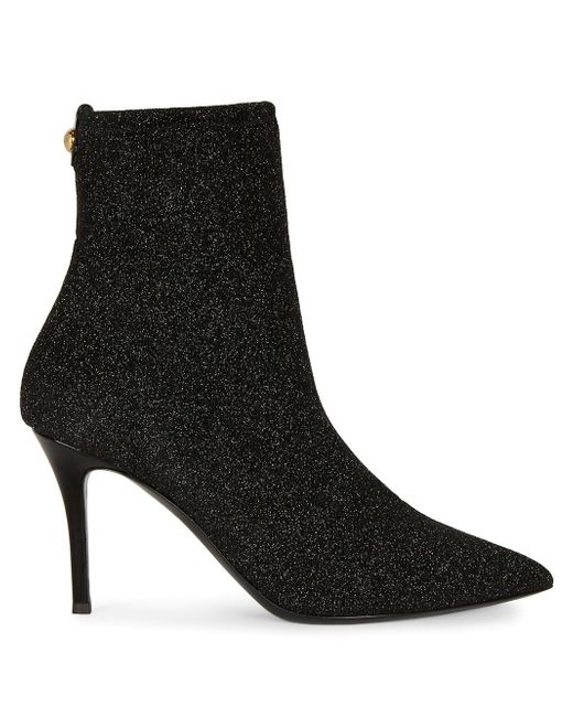Giuseppe Zanotti Design pointed leather glitter ankle boots