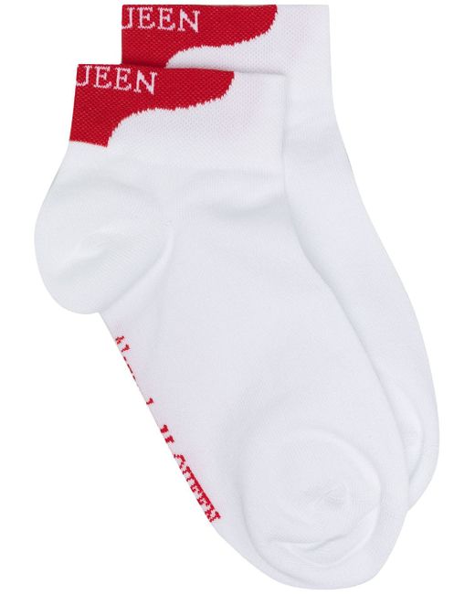 Alexander McQueen intarsia-knit logo socks
