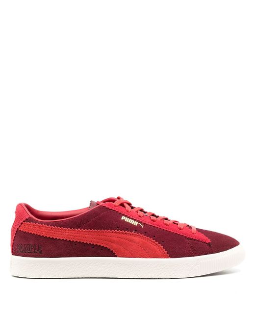 Puma suede lace-up trainers