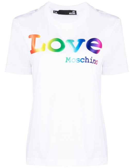 Love Moschino gradient logo T-shirt