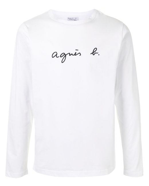 Agnès B. agnès b. logo-print cotton T-Shirt
