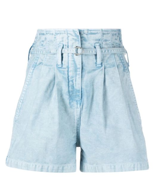Iro high-waisted denim shorts