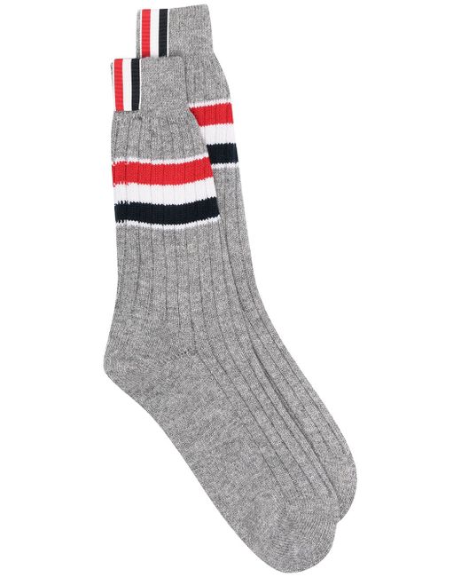 Thom Browne RWB stripe cashmere socks