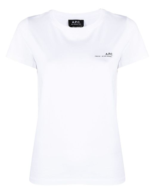 A.P.C. . logo-print cotton T-shirt