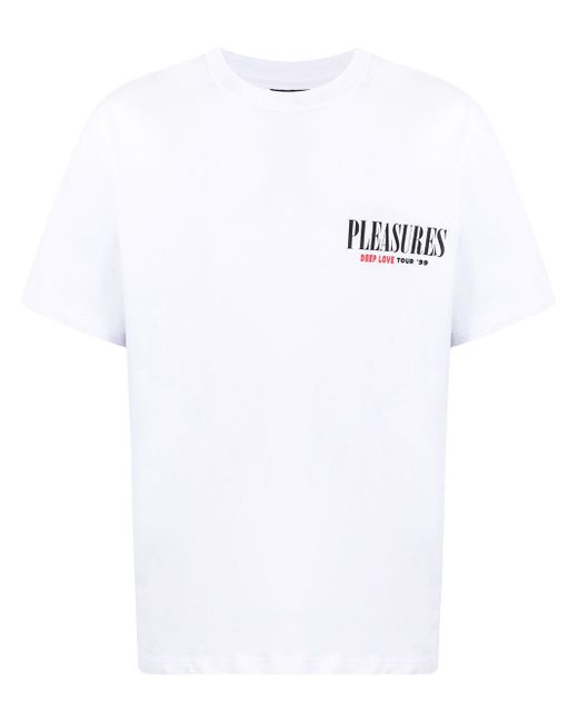 Pleasures logo-print cotton T-Shirt