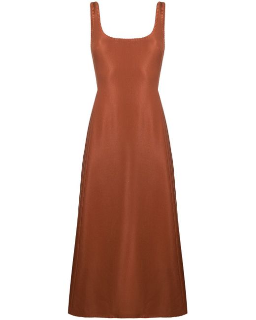 Gabriela Hearst square-neck A-line dress