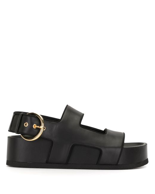 Neous chunky leather strap sandals
