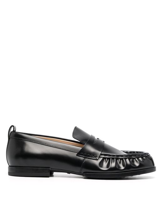 Tod's ruched low-top loafers