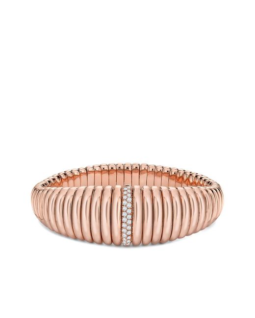 Pragnell 18kt rose gold diamond bangle bracelet