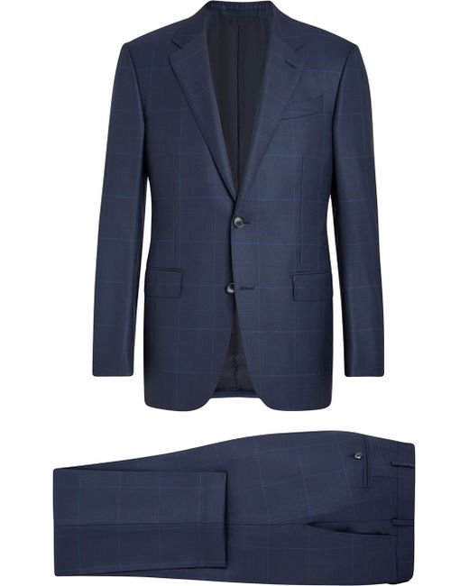 Ermenegildo Zegna check-pattern two-piece suit