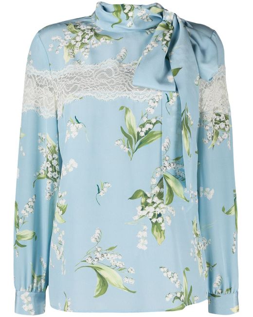 RED Valentino floral-print blouse