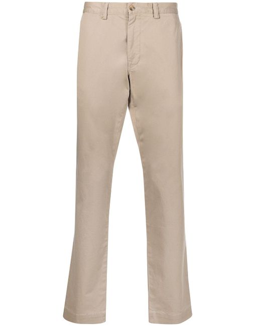 Polo Ralph Lauren logo-patch straight-leg trousers