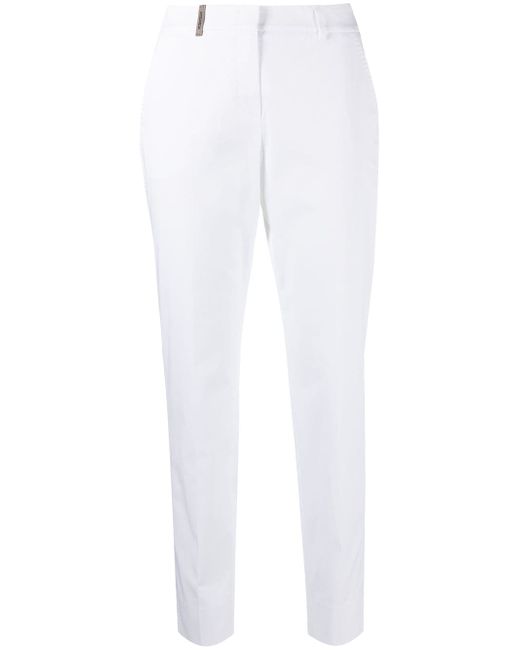 Peserico high-waisted tapered trousers