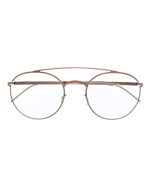 Mykita matte-effect round-frame glasses