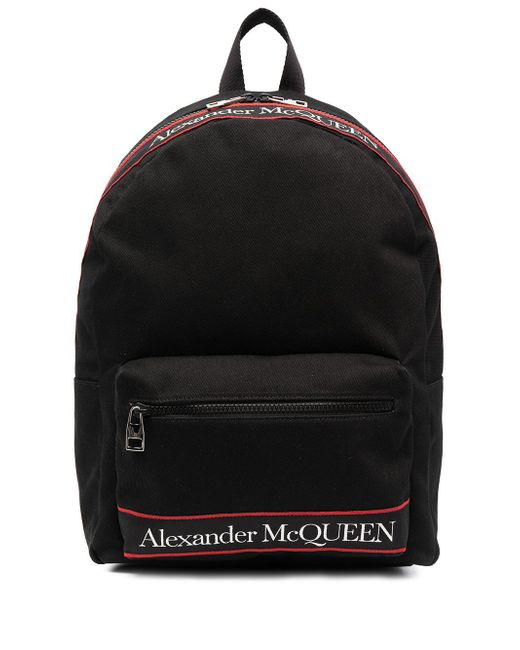 Alexander McQueen logo print backpack
