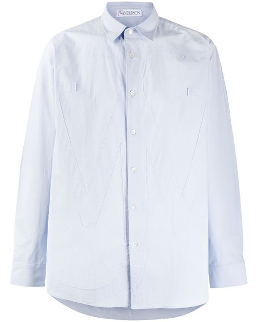 J.W.Anderson RELAXED ANCHOR APPLIQUE SHIRT