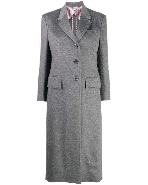 Thom Browne long-length cashmere coat
