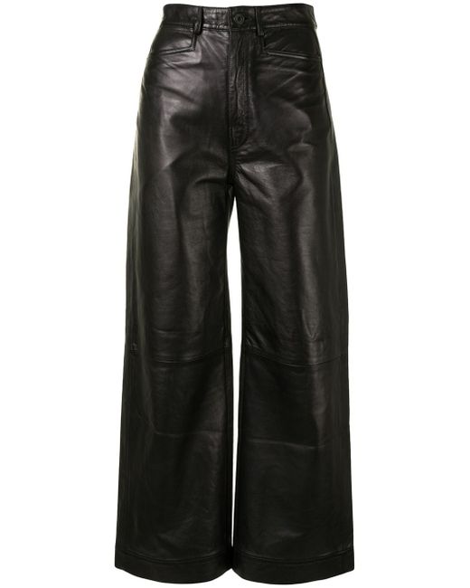 Proenza Schouler White Label nappa-leather culotte trousers