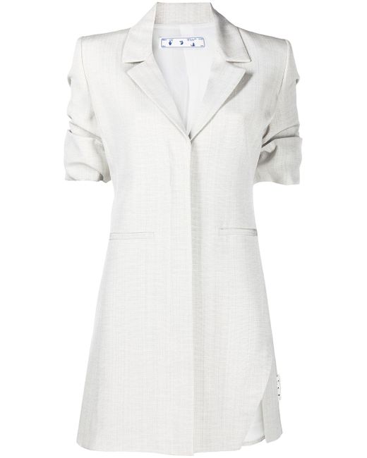Off-White button-front shirt dress
