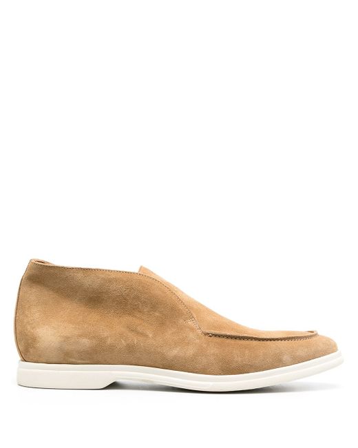 Eleventy almond-toe suede loafers