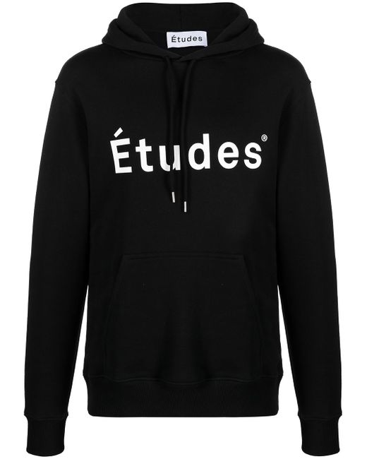 Etudes Klein logo-print organic cotton hoodie