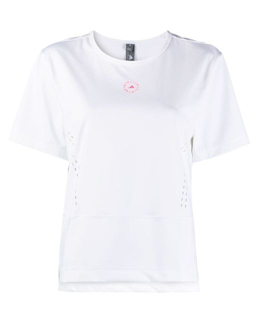Adidas by Stella McCartney logo-print short-sleeve T-shirt