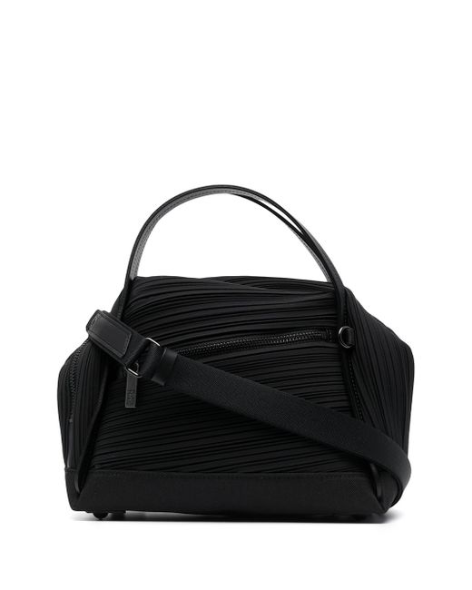 Pleats Please By Issey Miyake pleated leather shoulder bag
