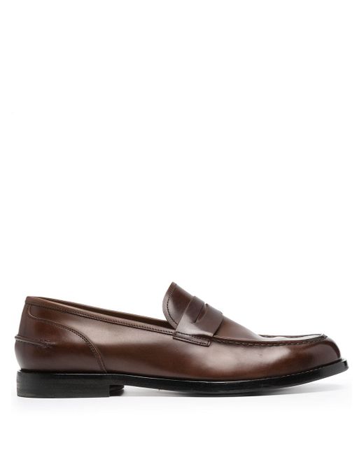 Alberto Fasciani slip-on leather loafers