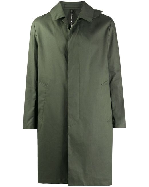 Mackintosh single-breasted car coat