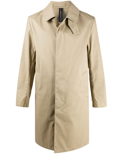 Mackintosh single-breasted car coat