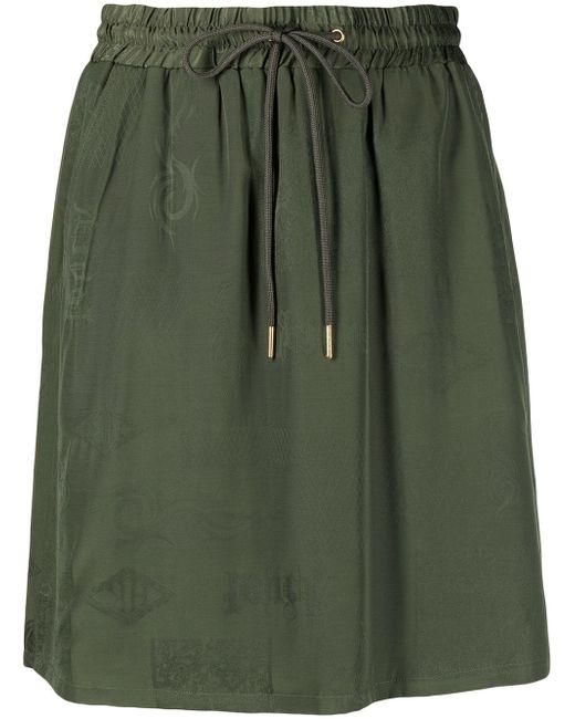 Han Kj0benhavn jacquard elasticated-waist skirt