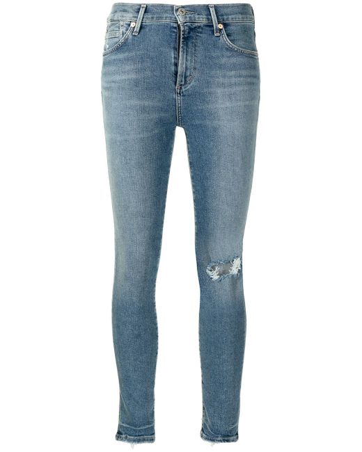 Citizens of Humanity cropped skinny cut jeans