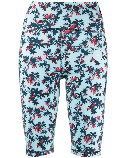 Adidas by Stella McCartney TruePurpose floral-print cycling shorts